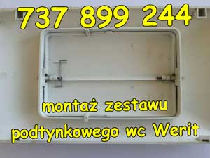 montaż zestawu podtynkowego wc Werit