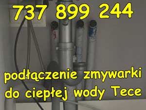 podłączenie zmywarki do ciepłej wody Tece